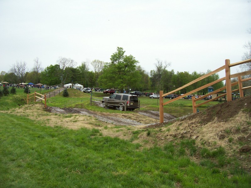 Sponsor Land Rover had an obstacle course setup where you could drive Land Rover vehicles through it.
