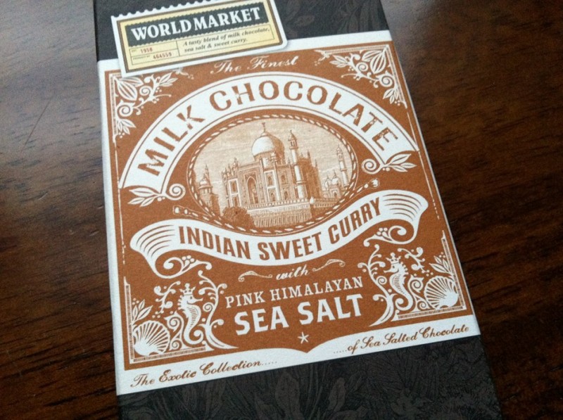 World Market Sweet Curry Milk Chocolate with Pink Himalayan Sea Salt