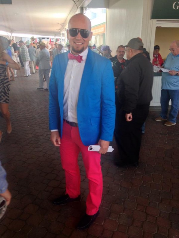 The gent is not afraid of color!