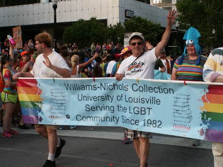 The William-Nichols Collection at U of L -- an extensive repository of LGBTQ history in Kentucky, Ohio, Tennessee and Indiana -- walked the route behind the university&#039;s LGBT Center.