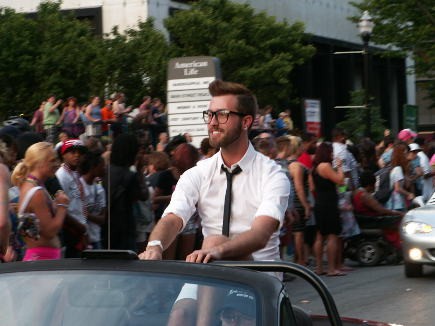 &quot;Project Runway&quot; alumnus Gunnar Deatherage was one of the grand marshals for the 2013 KPF Pride Parade.