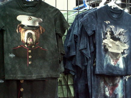 Tees of Semper Fido and other patriotic/animal themes...