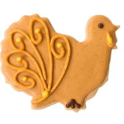 A turkey-shaped treat for your favorite pooch!