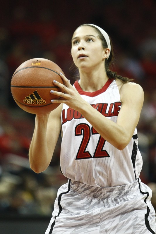 Louisville Guard Jude Schimmel (22) attempts a free throw