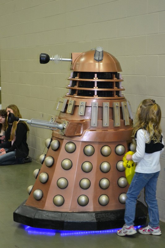 A Dalek (Doctor Who) - I think someone was inside it!