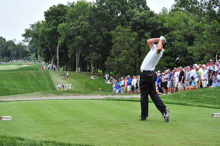 Tom Watson Day one of qualifing rounds for the 96th PGA Championship at Valhalla Golf Club