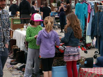 Shoppers of all ages had a grand time at the market.