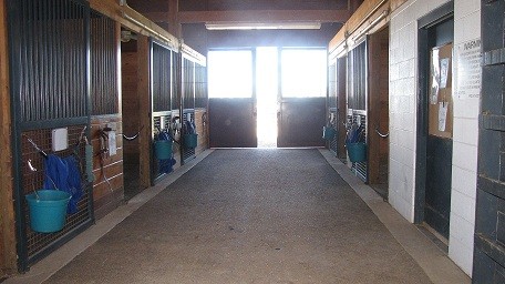 The immaculate stables at the Makers Mark Secretariat Center.