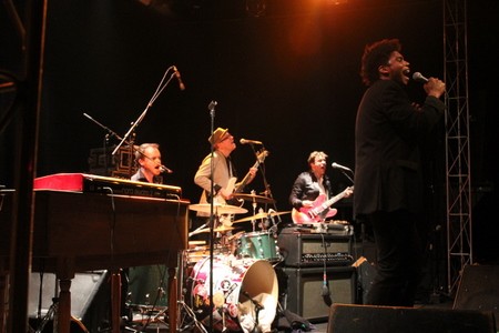 JC Brooks burns up the stage with the Uptown Sound