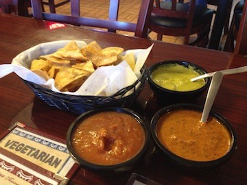 Trio of salsas at El Mariachi