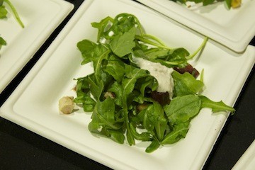 Roasted Heirloom Chicken with Arugula and Walnut Praline by Jack Fry&#039;s