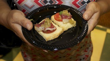 Duck Prosciutto with Green Tomato Relish, Milkwood