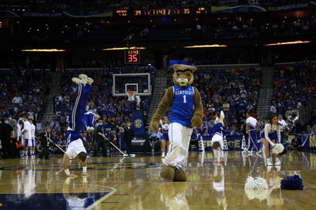 The Cat shows his brow.