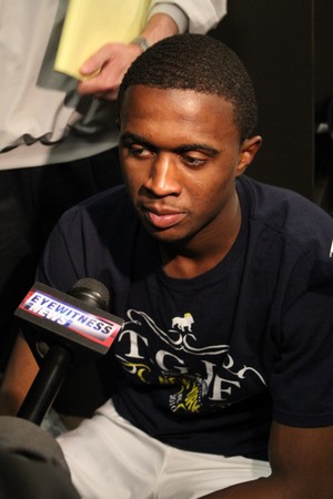 Lamb in the locker room.