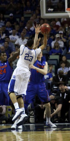 Davis with a creative shot.