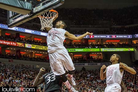 Peyton Siva spends some time at the rim again.