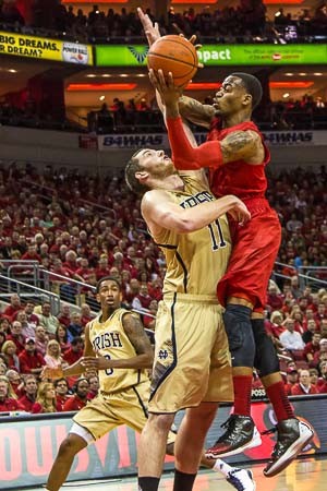 Kevin Ware challenged by Garrick Sherman (11).