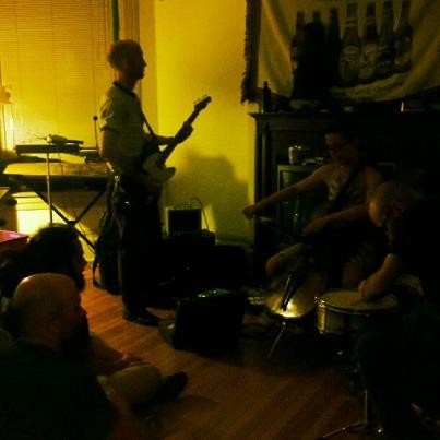 Experimental improv band: Prehistoric Horse at 8/4/12 House Party in Old Louisville