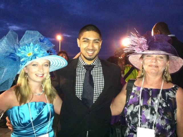 We were the ladies with the fabulous Derby hats and Peyton Siva enjoyed getting his picture taken with our &quot;Awesome&quot; hats.