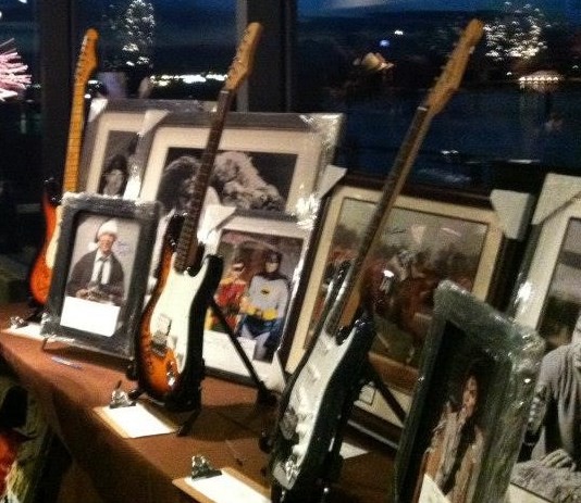 Some really amazing music related auction items autographed by celebrities.