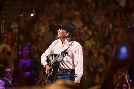 The KFC Yum Center turned up the lights so George Strait could feel the energy of the crowd.jpg