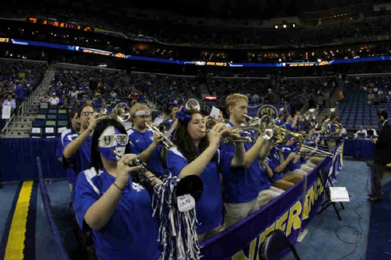 The UK Pep Band was in good form at the game