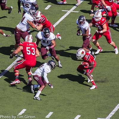 Senorise Perry on a run