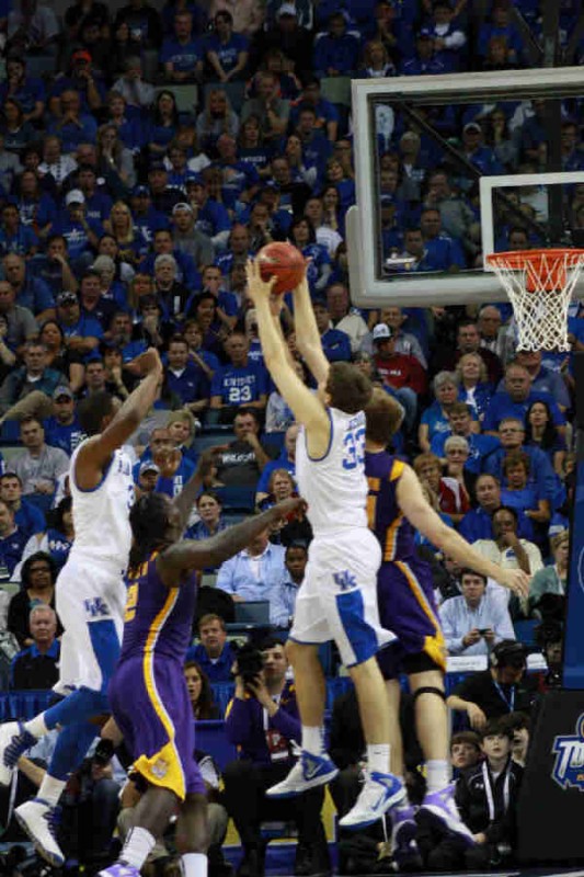 Wiltjer pulls down a board for the Cats.