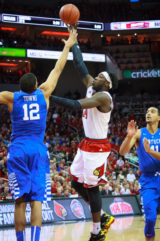 Montrezl Harrell challenged Karl-Anthony Towns.