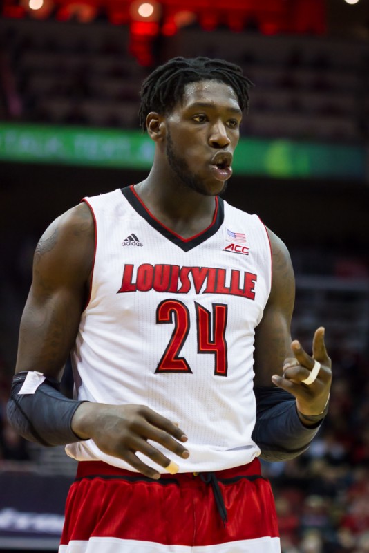 Montrezl Harrell reacted to a call.