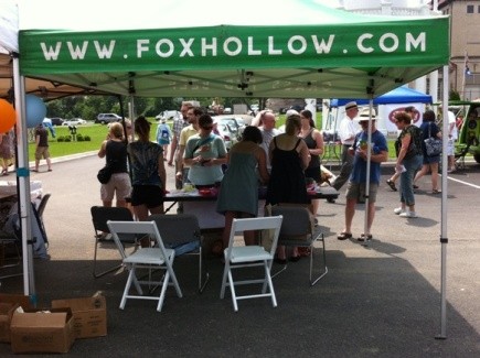 The beer ticket tent – always popular