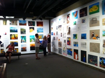 Surrounded by artistic talent