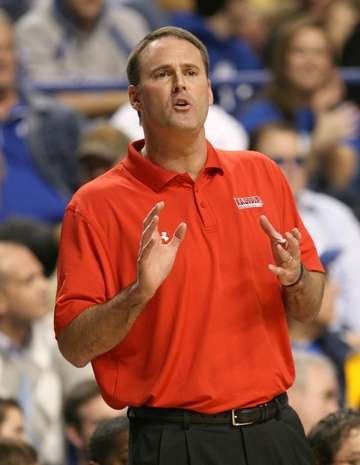 Head Coach Pat Knight motivates his players