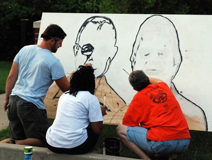 Louisville&#039;s Next Top Neighbor Mural Paintings at United Crescent Hill Ministries