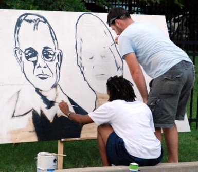 Louisville&#039;s Next Top Neighbor Mural Paintings at United Crescent Hill Ministries