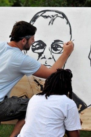 Louisville&#039;s Next Top Neighbor Mural Paintings at United Crescent Hill Ministries
