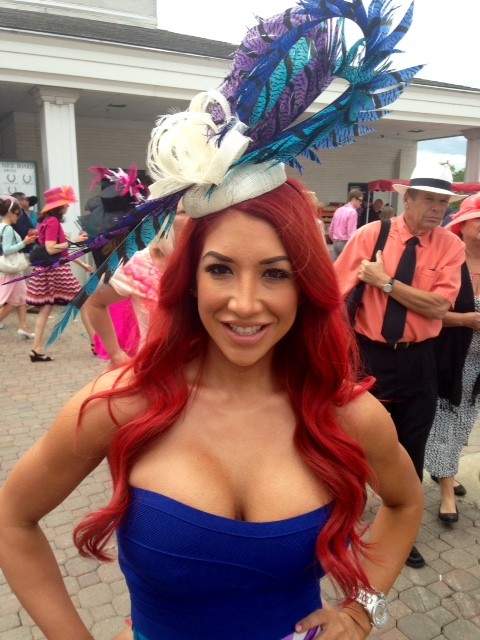 Blurring the line between hat and fascinator.