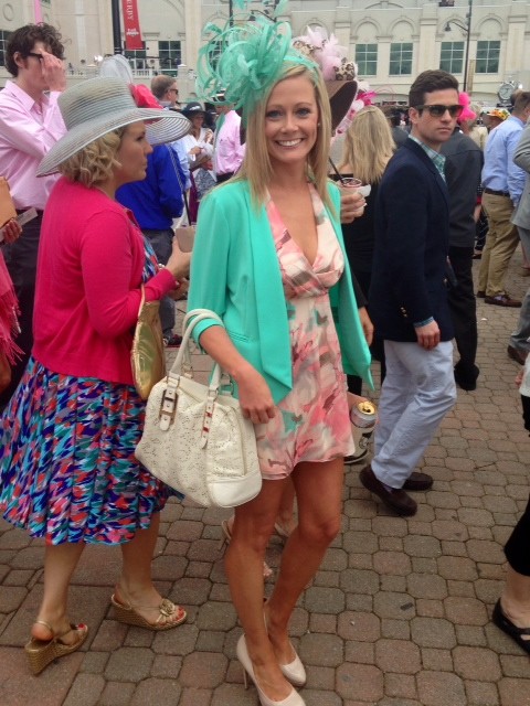 Mint green and pale pink: a lovely combination.