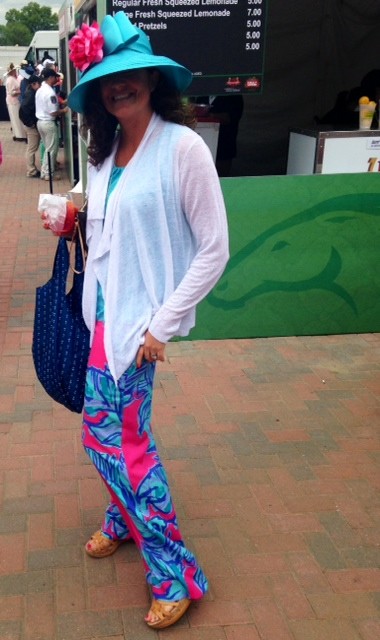 Pants at Oaks? It can be done classily!
