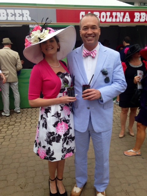 Pastel suits are perfect for Oaks.