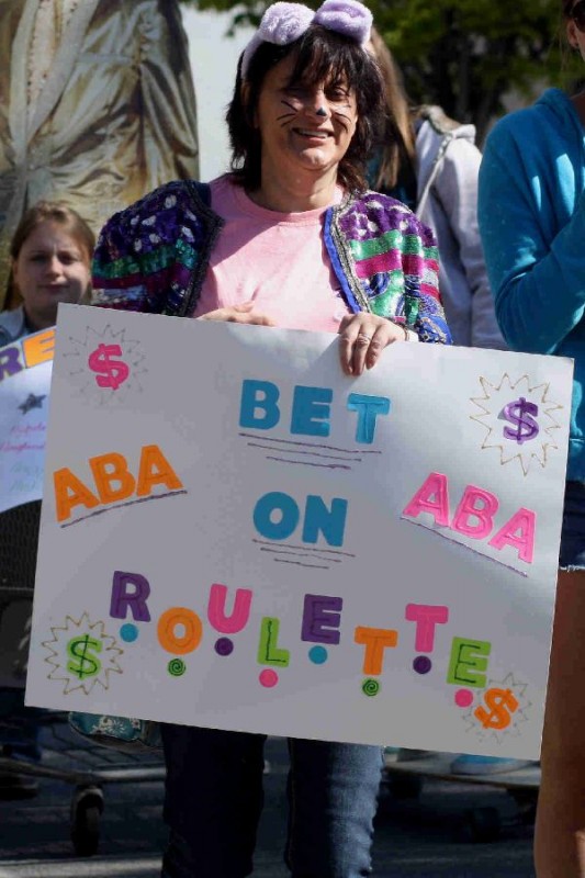 ABA=Applied Behavior Analysis. They help to train the rats to race