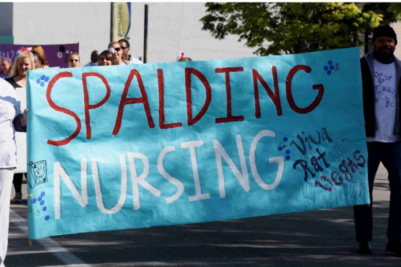 The nursing students always have a great turnout for the parade