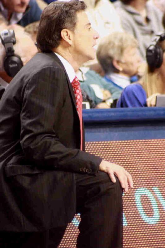 Pitino, on bended knee