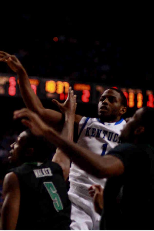 Miller fights for the rebound