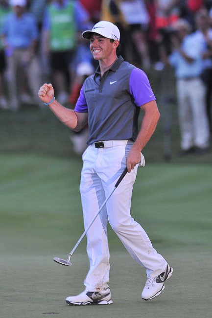 Rory McIlroy wins the 2014 PGA Championship, at Valhalla Golf Club, on August 10, 2014 in Louisville, KY