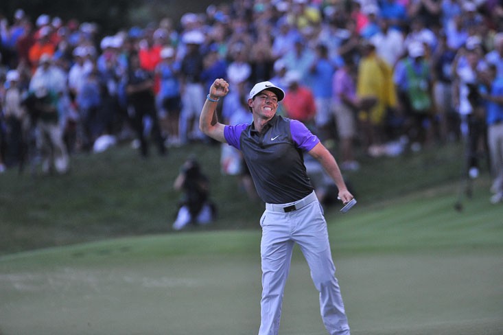 Rory McIlroy wins the 2014 PGA Championship, at Valhalla Golf Club, on August 10, 2014