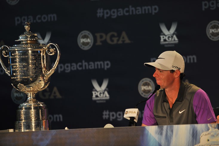 Rory McIlroy winner of the 2014 PGA Championship, at Valhalla Golf Club, on August 10, 2014 in Louisville, KY