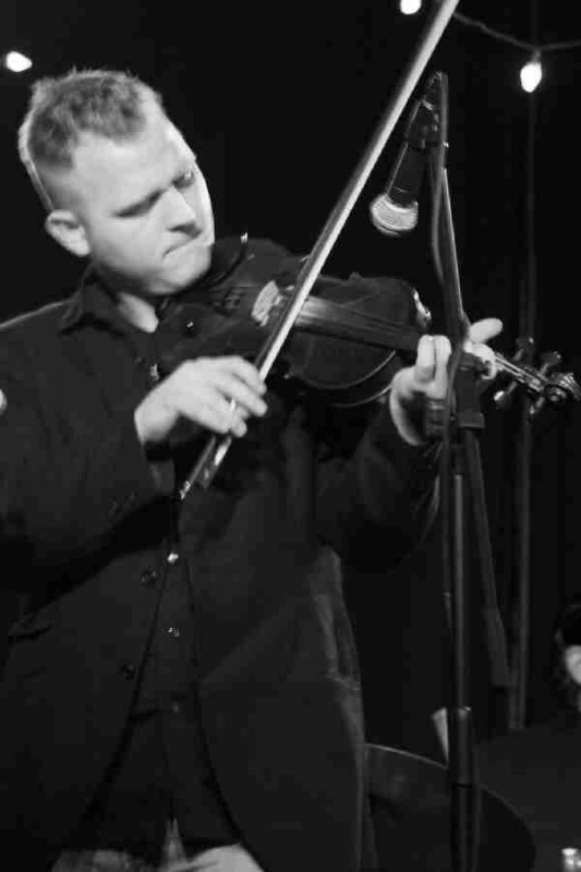 Fiddler, Amos Hopkins, was happy to help out