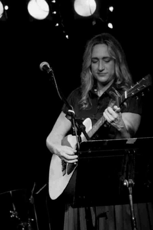 Leign Ann smiles and looks right at home on stage