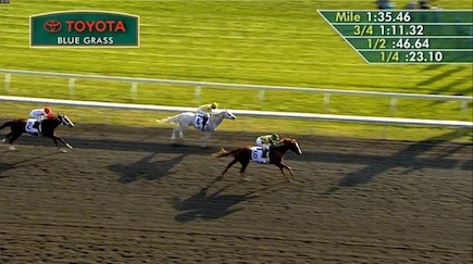 Dullahan wins the Toyota Blue Grass Stakes for Louisville trainer Dale Romans